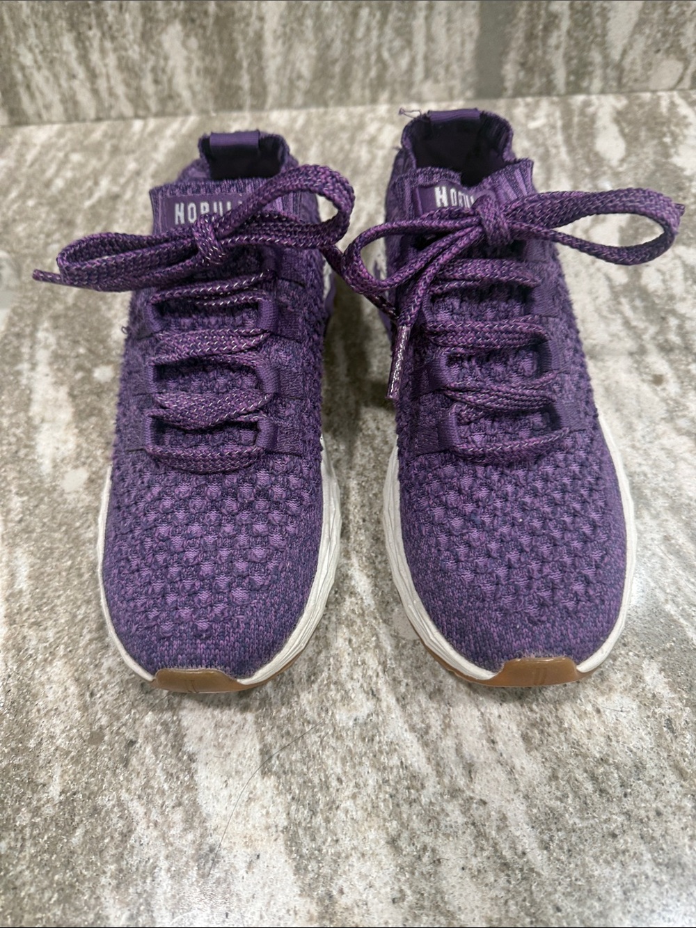 NOBULL Purple Knit Athletic Sneakers